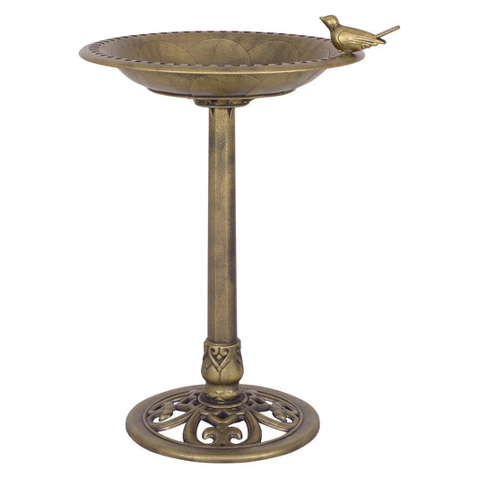 Vogelfutterstation Vogel Feeder Futterstation Vogelfutterspender Stand 50 X 76 Cm Bronze