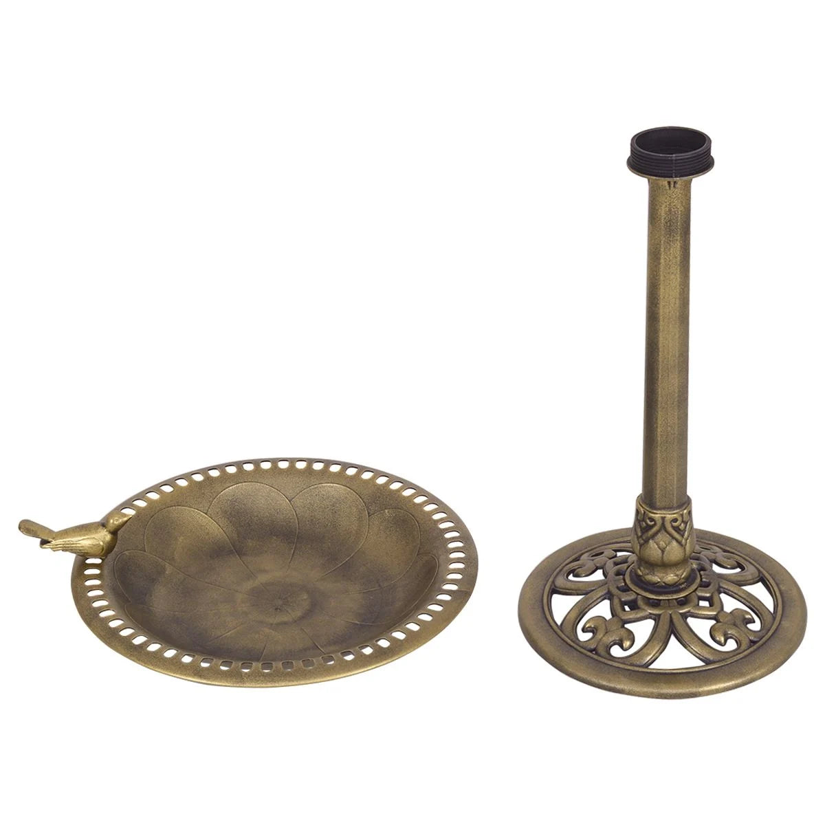 Vogelfutterstation Vogel Feeder Futterstation Vogelfutterspender Stand 50 X 76 Cm Bronze