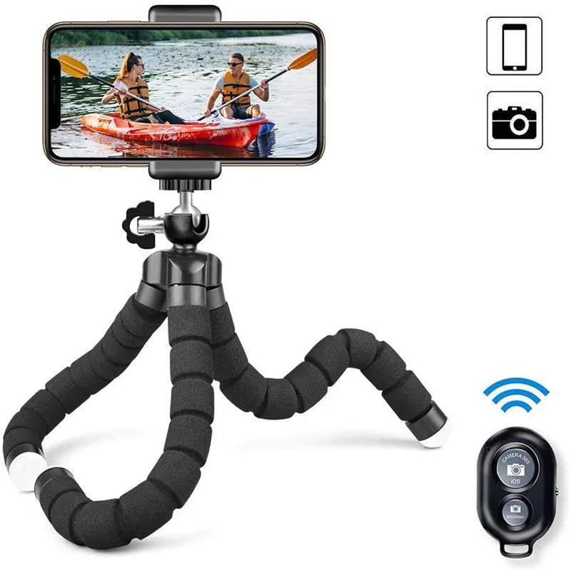 Flexible Octopus Phone Tripod + Wireless Remote