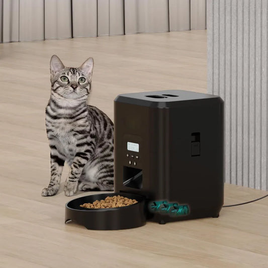 Smart Automatic Pet Feeder - Scheduled Feeding for Cats & Dogs