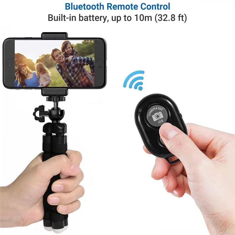 Flexible Octopus Phone Tripod + Wireless Remote