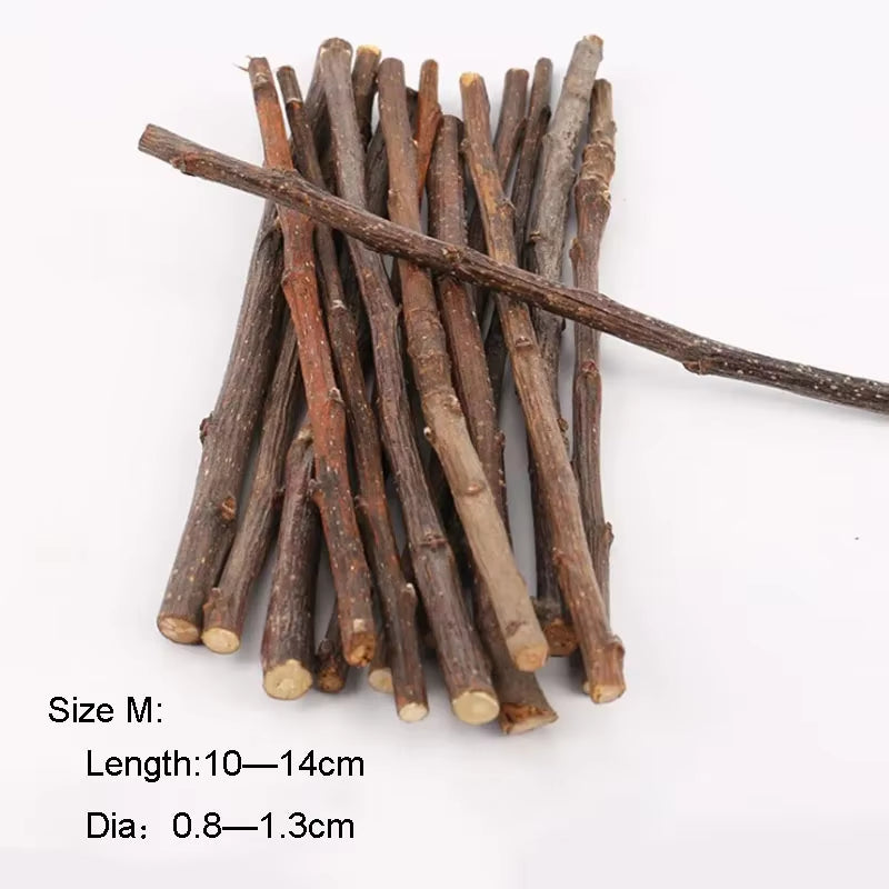 Professional Hamster Rabbit Teeth Grinding Apple Tree Stick Minerals Molar Stone Toys for Chinchilla Hamster Pettoys Accessories